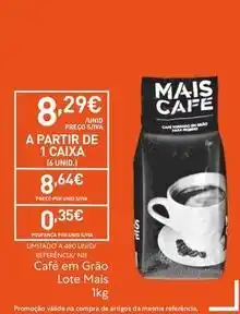 Recheio A+ - cafe em grao lote promoção