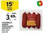 Continente Bom dia Damatta - chouriço sabor português promoção