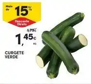Continente Bom dia Curgete verde promoção