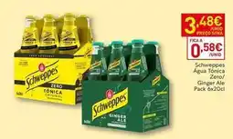 Recheio Schweppes - agua tonica zero/ginger ale promoção