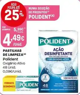 Intermarché Pastilhas de limpeza polident promoção