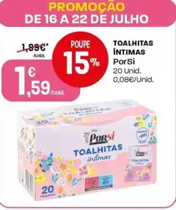 Intermarché Toalhitas intimas porsi promoção
