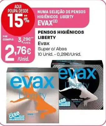 Intermarché Pensos higiénicos liberty evax promoção