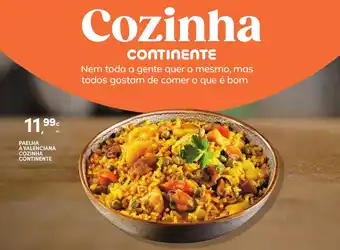 Continente Paelha a valenciana cozinha continente promoção