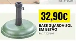 OvarMat base guarda-sol em betão promoção