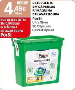 Intermarché Detergente em cápsulas p/ máquina de lavar roupa PorSi promoção