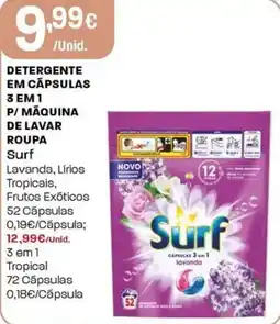 Intermarché Detergente em cápsulas 3 em 1 p/ maquina de lavar roupa surf promoção