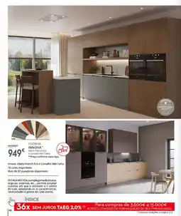 Conforama Cozinha Innova Abeto-French Eco e Carvalho Mel-Telha promoção