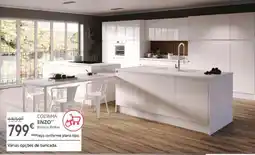 Conforama Cozinha enzo branco brilho promoção