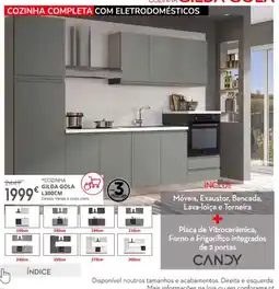Conforama Cozinha completa com eletrodomésticos gilda gola promoção