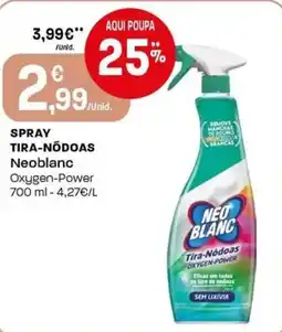 Intermarché Spray tira-nōdoas neoblanc oxygen-power promoção