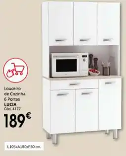 Conforama Louceiro de cozinha lucia 6 portas promoção