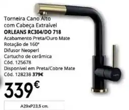Conforama Torneira Cano Alto com Cabeça Extraível Orleans Rc304/do 718 promoção