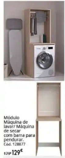 Conforama Módulo Máquina de lavar/ Máquina de secar com barra para pendurar promoção