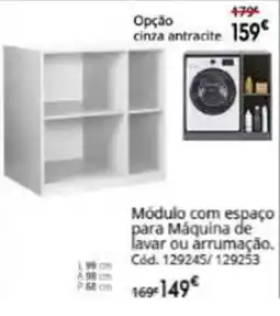 Conforama Módulo com espaço para Máquina de lavar ou arrumação promoção