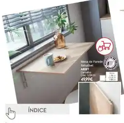 Conforama Mesa de Parede Rebatível ARIET promoção