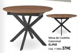 Conforama Mesa de cozinha extensível elipse promoção