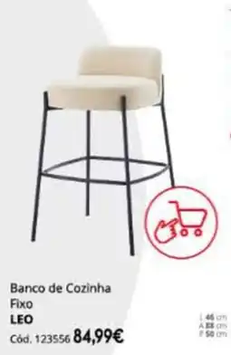 Conforama Banco de cozinha fixo leo promoção