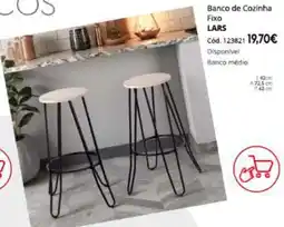 Conforama Banco de cozinha fixo lars promoção