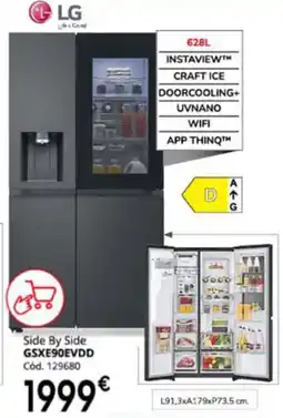 Conforama Side By Side GSXE90EVDD promoção