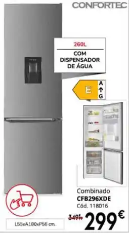 Conforama Confortec combinado cfb296xde promoção