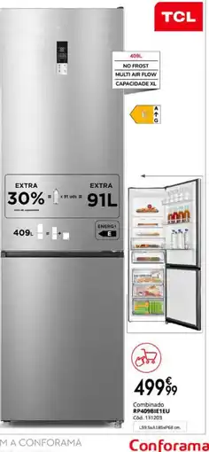 Conforama Tcl refrigerador promoção