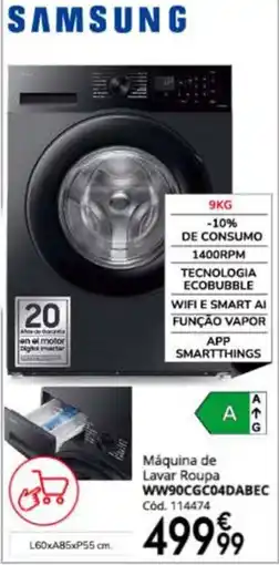 Conforama Máquina de Lavar Roupa WW90CGC04DABEC promoção