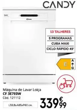 Conforama Máquina de lavar loiça candy cf 3e7e0w promoção