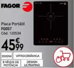 Conforama Fagor placa portátil fg057 promoção