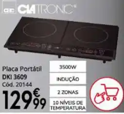 Conforama Placa portátil clatronic promoção