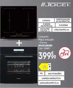 Conforama Jocel conjunto placa indução + forno promoção