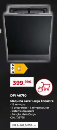 Conforama Máquina Lavar Loiça Encastre DFI 46710 promoção