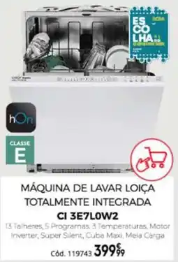 Conforama hOn máquina de lavar loiça totalmente integrada promoção