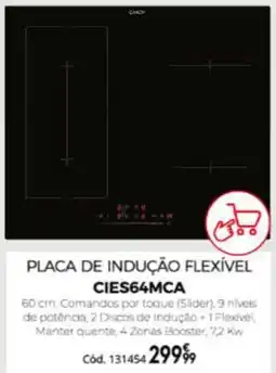 Conforama placa de indução flexível cies64mca promoção