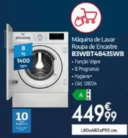 Conforama Máquina de Lavar Roupa de Encastre B3WBT48435WB promoção