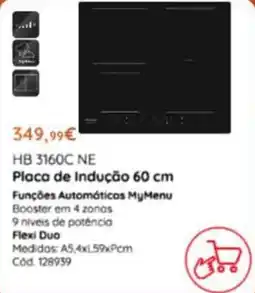 Conforama hb 3160c ne placa de indução 60 cm promoção