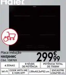 Conforama Placa Indução Haier HAISJ64MC promoção