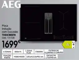 Conforama Placa Indução com Exaustão AEG promoção