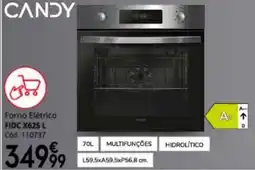 Conforama Candy forno elétrico fidc x625 l promoção