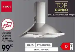 Conforama Exaustor Chaminé DBB60 IX promoção