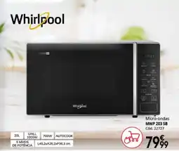 Conforama Whirlpool micro-ondas mwp 203 sb promoção