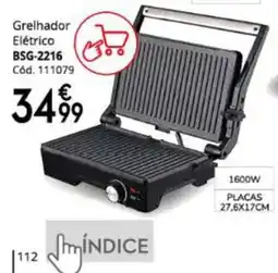 Conforama Grelhador elétrico BSG-2216 promoção