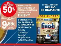 Intermarché Detergentes em pastilhas p/ maquina de lavar loica finish promoção