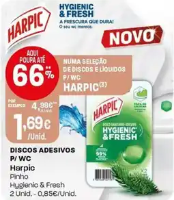 Intermarché Discos adesivos p/wc harpic promoção