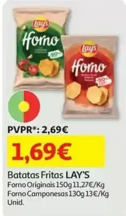 Auchan Batatas Fritas LAY'S promoção