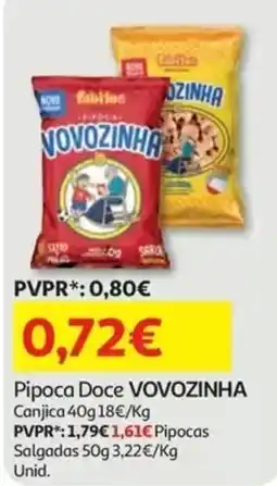 Auchan Pipoca Doce VOVozinha promoção