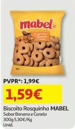 Auchan Biscoito Rosquinha Mabel Sabor Banana e Canela promoção