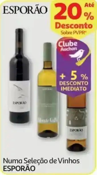 Auchan Numa Seleção de Vinhos Esporão promoção