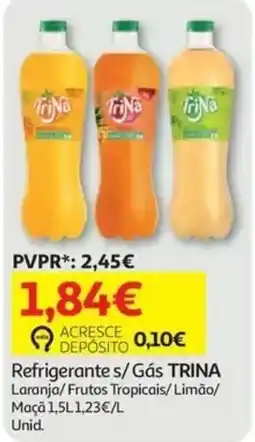 Auchan Refrigerante s/ Gás TRINA promoção
