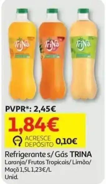 Auchan Refrigerante s/ Gás TRINA promoção